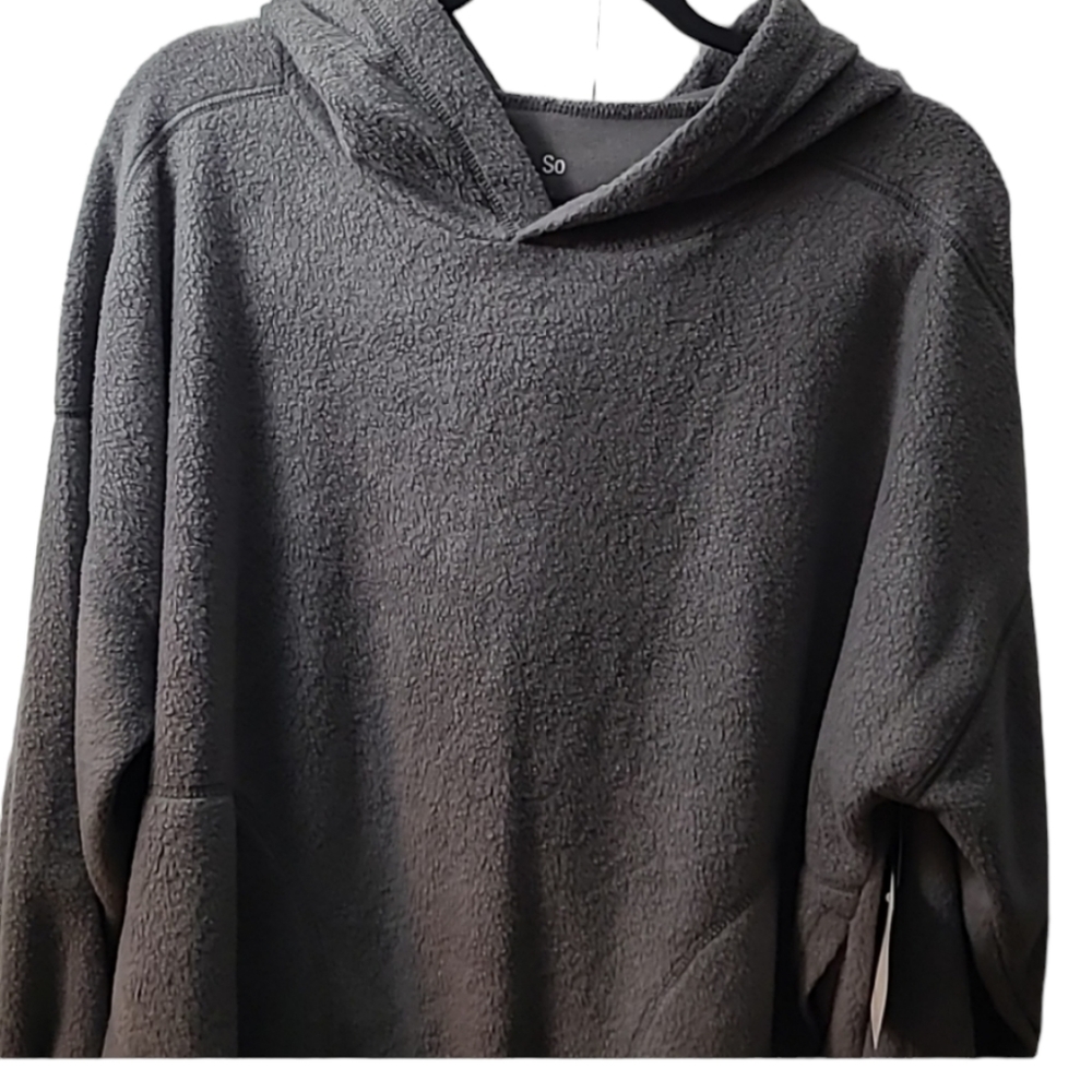 SO BRAND WOMENS  SIZE JUNIORS LARGE HOODED TOP GRAY